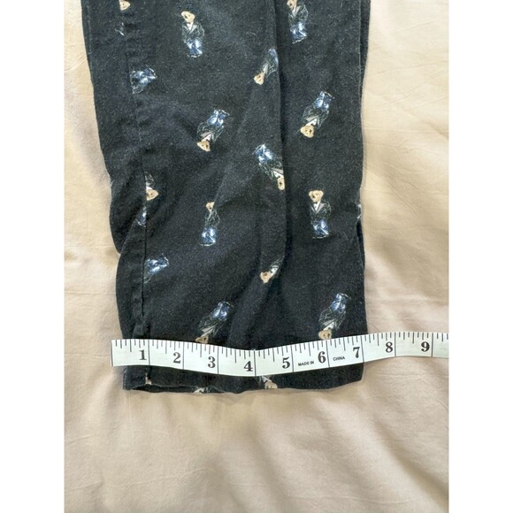 Polo Ralph Lauren Mens M Black Drawstring All Over Teddy Bear Pajama Pants - Picture 5 of 9